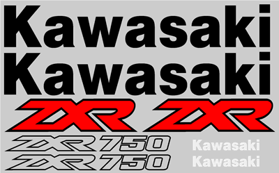 Kawasaki ZX-7R Decal Set 1990 Model